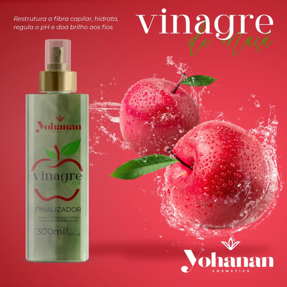 Finalizador Vinagre de Maçã – 300 ml - Yohanan Cosmetics